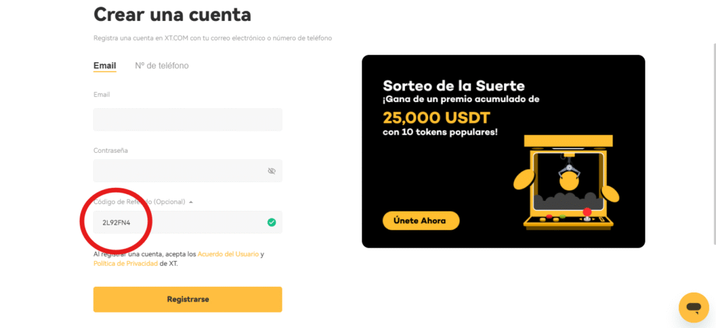 Código de Referencia XT (2L92FN4) – ¡Obtén 25.000 euros y descuento del 40% en tarifas de trading!