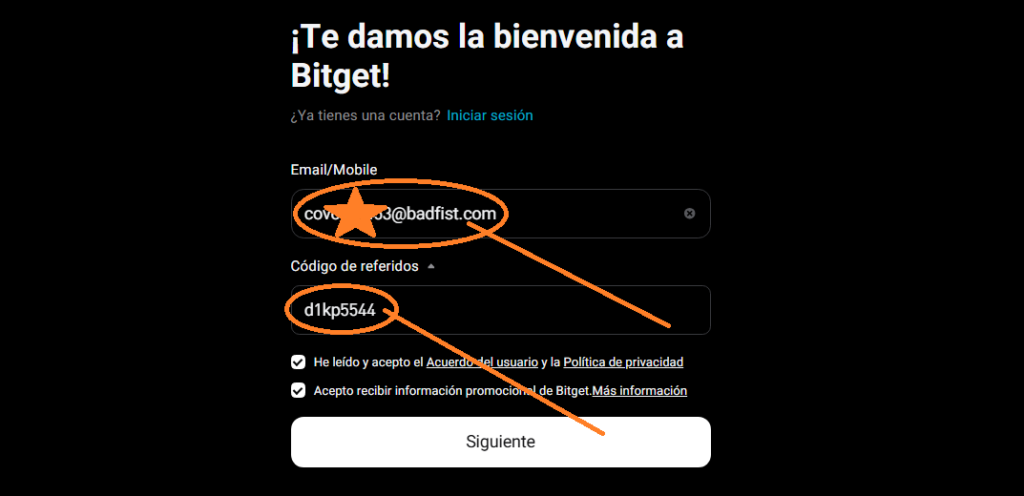 Código de referido de Bitget Futures