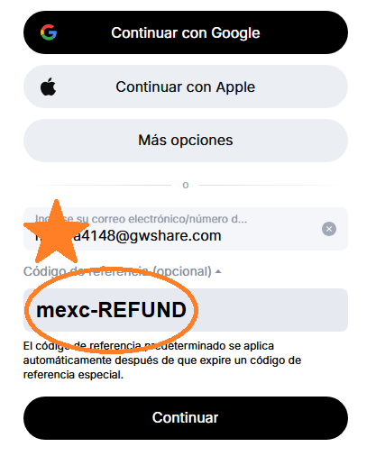 Código de Referencia de Futuros de MEXC