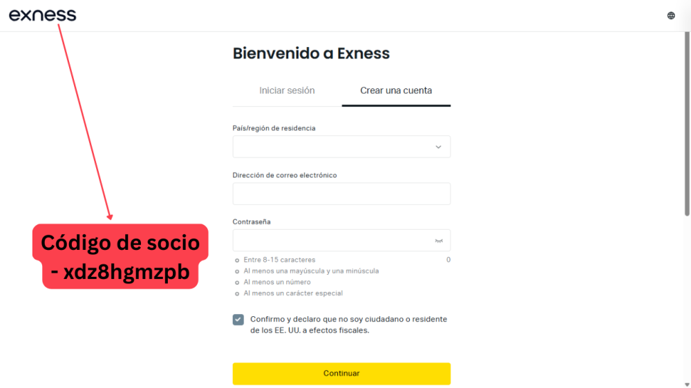 Código de socio Exness: Obtén 1850€ y 30% de Descuento