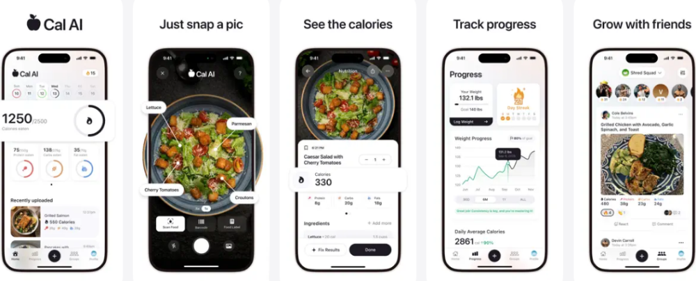 Solo toma una foto y conoce las calorías